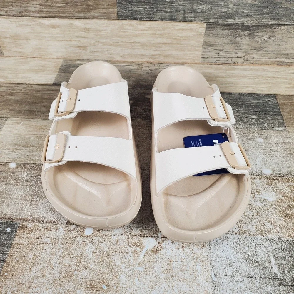 Birkenstock Mogami Terra Stealth 2-Strap Mens Sandals Sz 11 Apex Eggshell